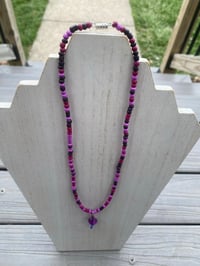 Image 3 of Purple Mushroom Necklace