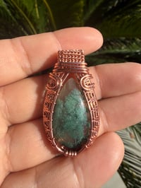 Image 2 of Moss agate with copper