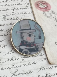 Image 2 of Smoking Sailor Brooch 