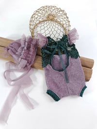 Image 4 of Newborn photoshooting set |  Zelda | purple | green