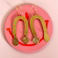Image 5 of Brass Horseshoe Shapes Earrings