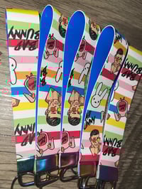 Image 2 of Bad bunny keychain/ white rainbow 