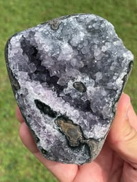 Image 9 of Amethyst Base Cut Polished Edge #1403