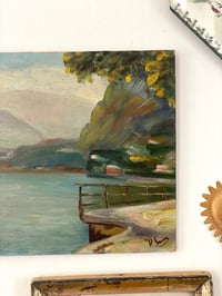 Image 4 of Huile sur panneau - lac