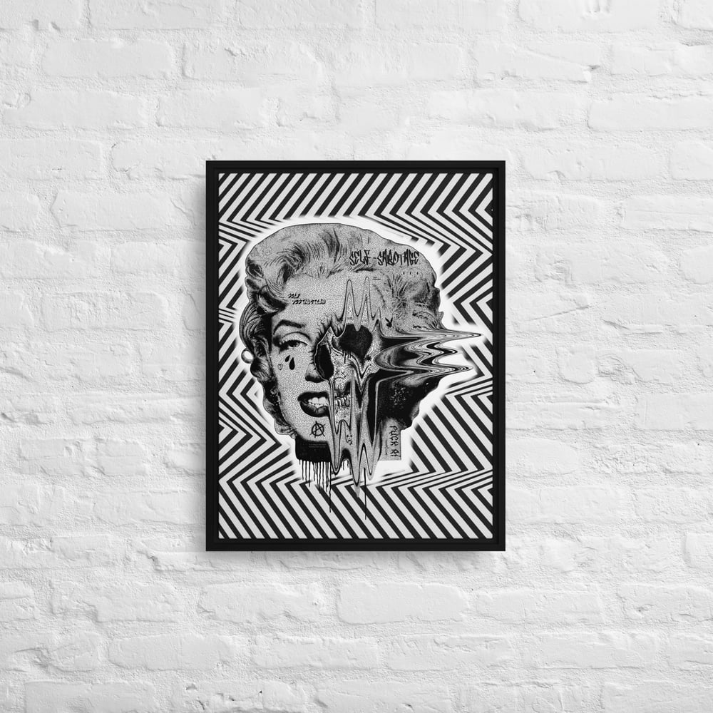 ‘Self Destruction’ Limited Edition Framed Canvas Print