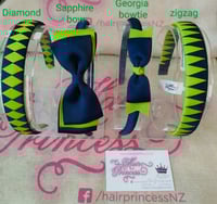 Image 1 of Navy & Apple Green