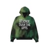 RTTO Rinestoned Dyed Hoodie in Moss