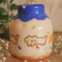 Image 1 of 'Silly Star Kitty' Bud Vase