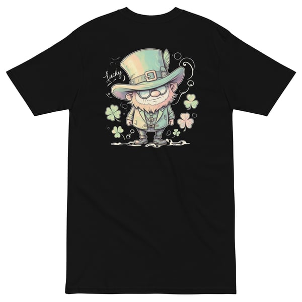 Image of Lucky Leprechaun Men’s premium heavyweight tee