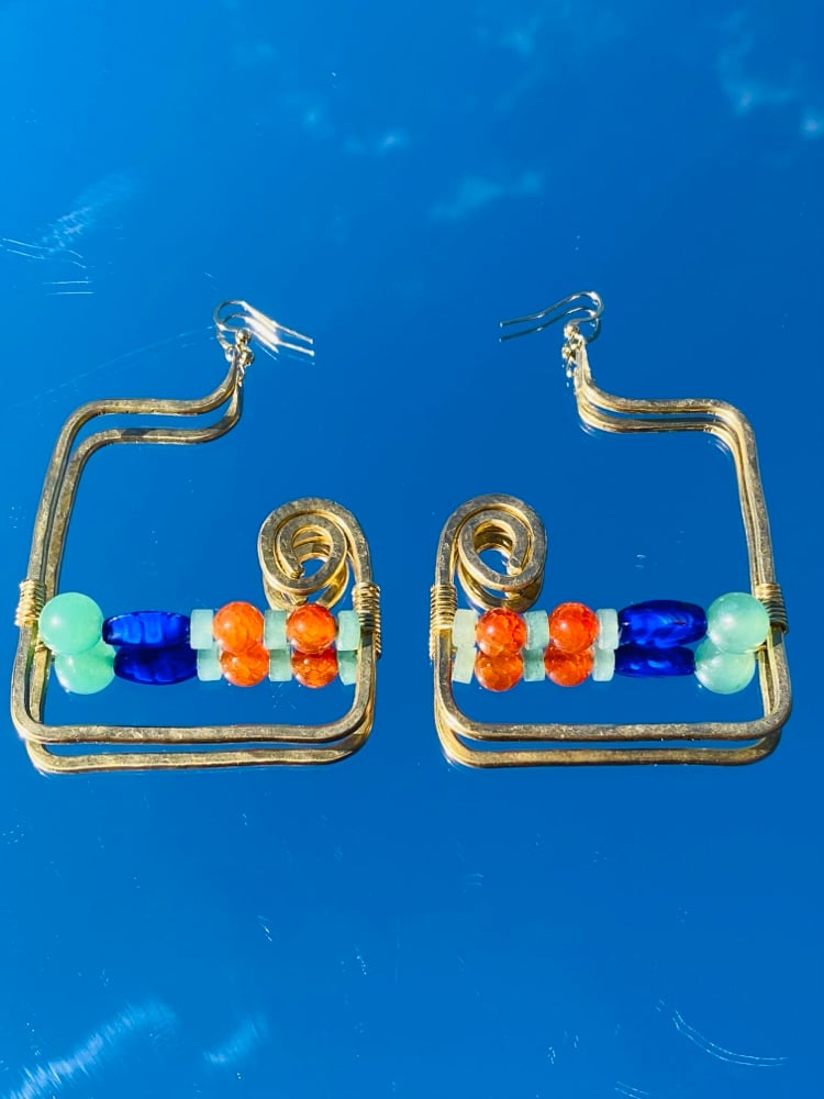 Image of When Autumn Comes Around Earrings (One of a Kind)