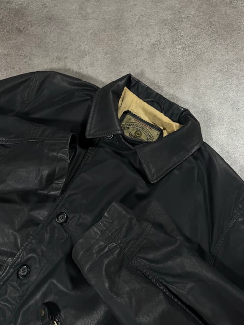Image of 1990s Armani Jeans Leather Jacket, Size Large