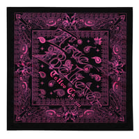 Image 1 of Breast Cancer Awareness Bandana - Pink on Black