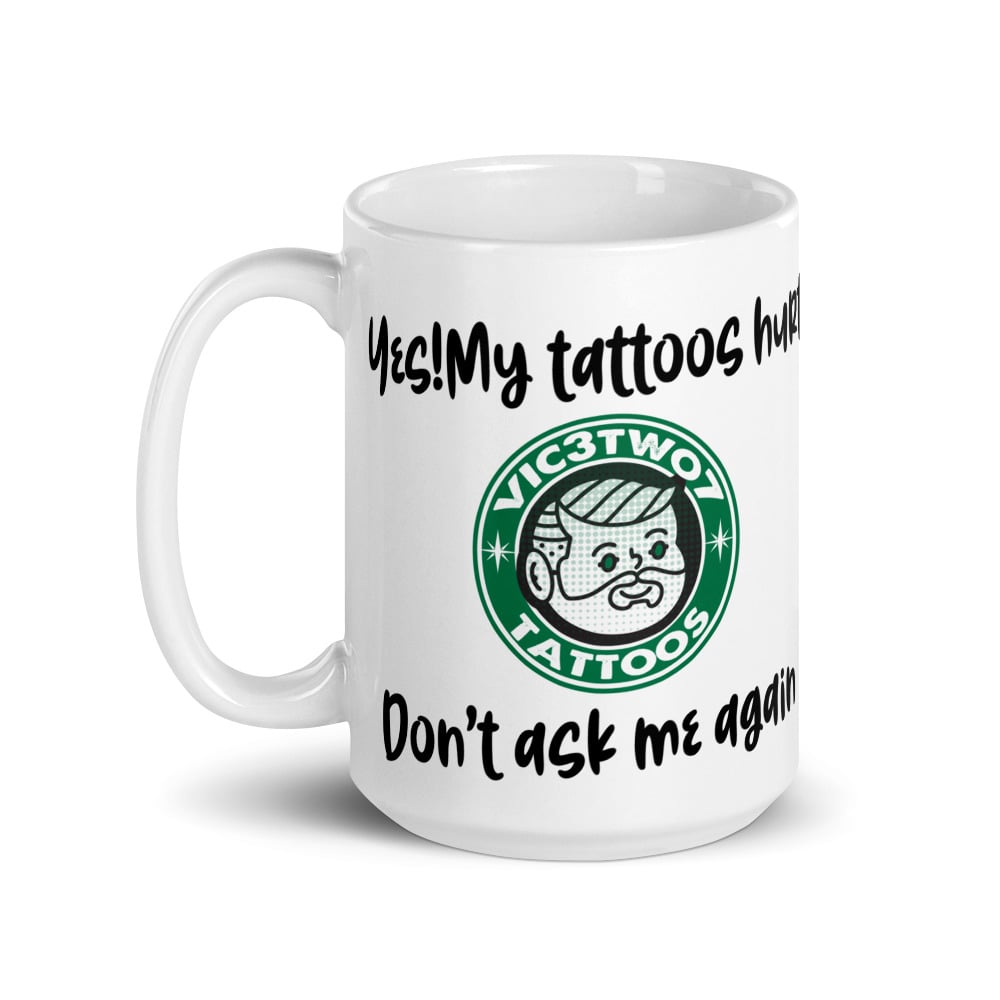 Tattoo checklist-White glossy mug