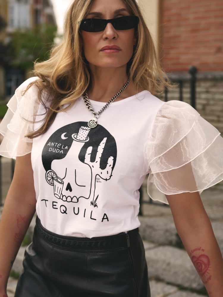 Image of CAMI TEQUILA MANGA ORGANZA