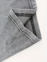 Image 4 of Created Vintage Washed Cotton Heavyweight T-Shirt 