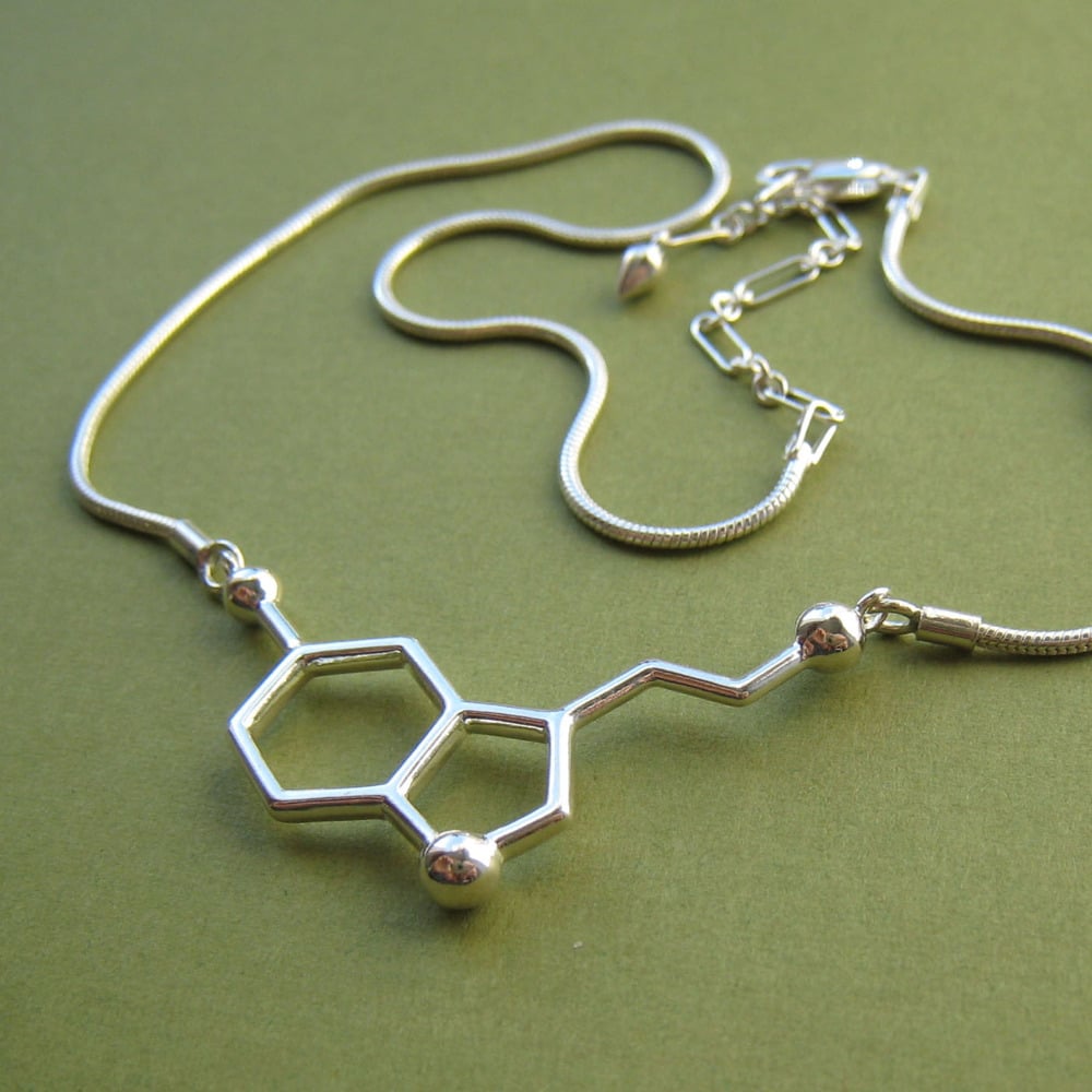 serotonin necklace Made With Molecules - Main Image