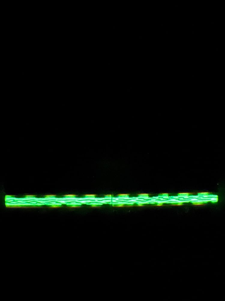 Image of G-carta & Curly Narra GLOW Segmented Knife Scales