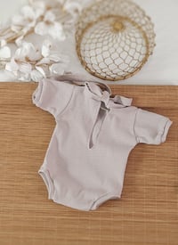 Image 3 of Newborn boys bodysuit for photosession Robbie| cold beige