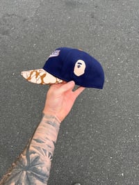 Image 3 of  GREEN BRIM MULTI TONE  LA DODGERS CUSTOM FITTED CAP