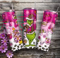 3D Leopard Christmas Tumbler