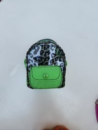 Image 5 of Leopard mini backpack keychain