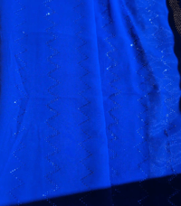Image 2 of Blue Soft Georgette Saree With Siroski