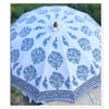 Blue/Mint Green Paisley Parasol