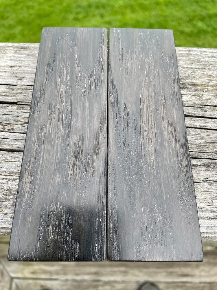 Image of Stabilized Bog Oak Knife Scales