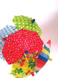 Image of Cupcake umbrella toppers set 2 (10 pcs)