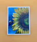 Bee and Sunflower Sticker