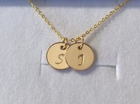 Image 4 of Initial Disc Necklace