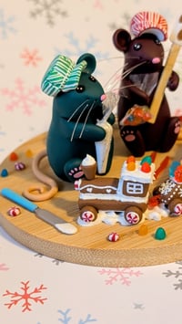 Image 5 of Mice with Gingerbread Train