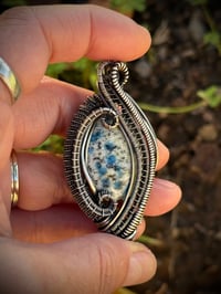 Image 1 of K2Jasper Wrapped in Sterling Sliver