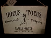 Hocus Pocus hanging wall sign 