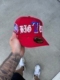 Image 1 of  BIG TEXAS RED TEXAS RANGERS CUSTOM FITTED CAP