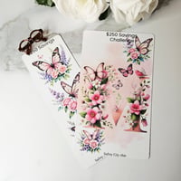 Image 1 of Pink Butterfly Savings Challenge A6