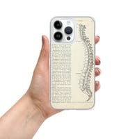 Image 19 of Vintage Book Page Anatomical Illustration Human Spine Clear Case for iPhone®