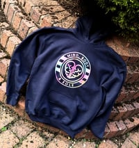 Image 1 of Mind, Body & Sole Navy & Candy Floss Hoodie 