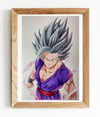 Beast Gohan Drawing (20x30cm) original artwork 