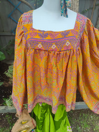 Image 6 of Gypset smock top tunic -Yellows
