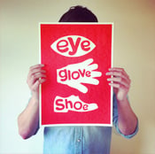 Image of Eye Glove Shoe – A3 Screen Print