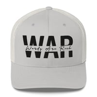 Image 2 of Words Are Rich (W.A.R) Signature Hat – (Black Stitch)