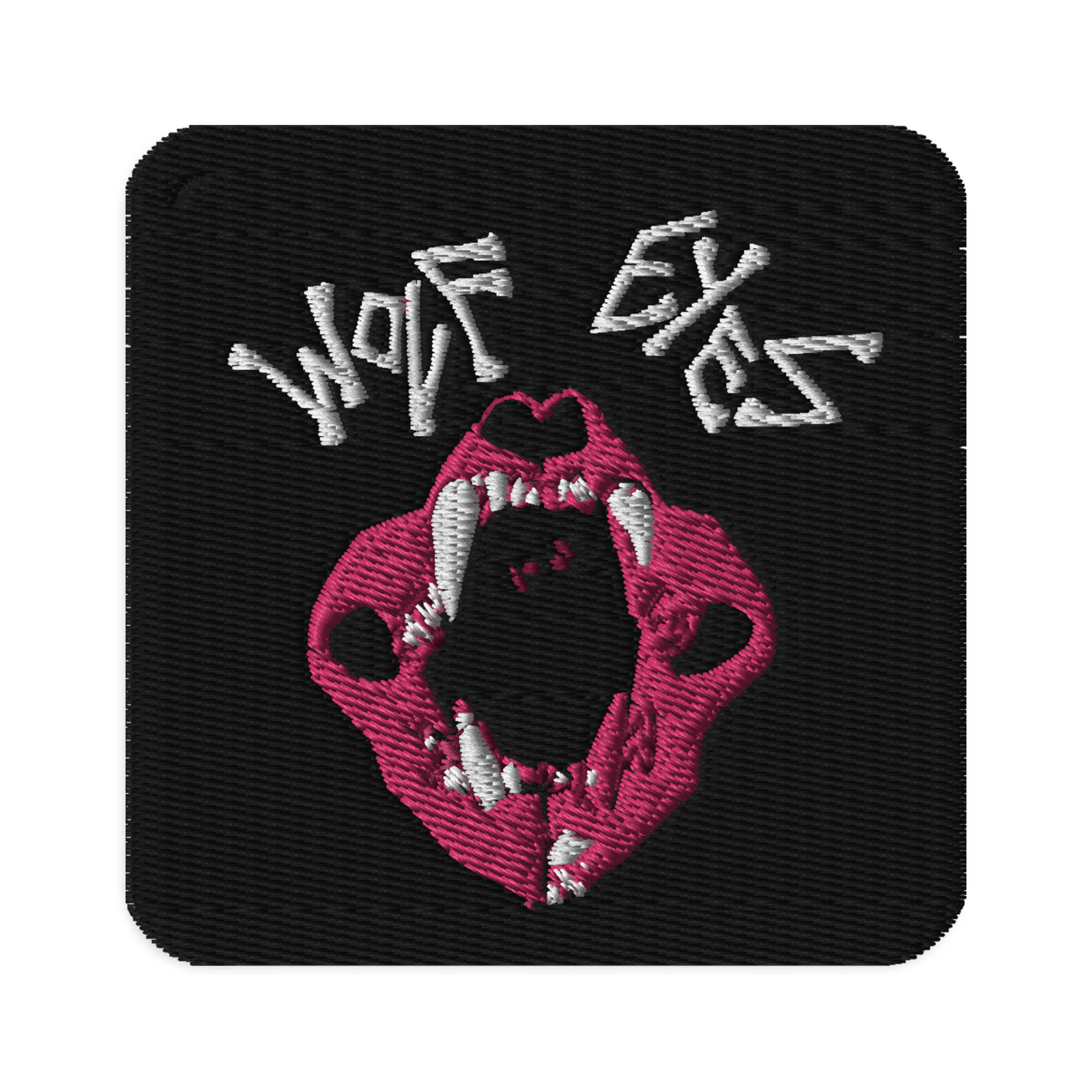 Wolf Eyes Embroidered Patch 2 Square 3″×3″ WOLF EYES MUSIC?