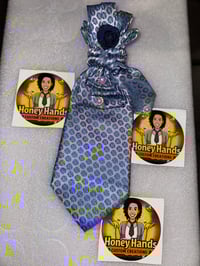 Custom Necktie Baby blue w/ pop of dark blue denim 