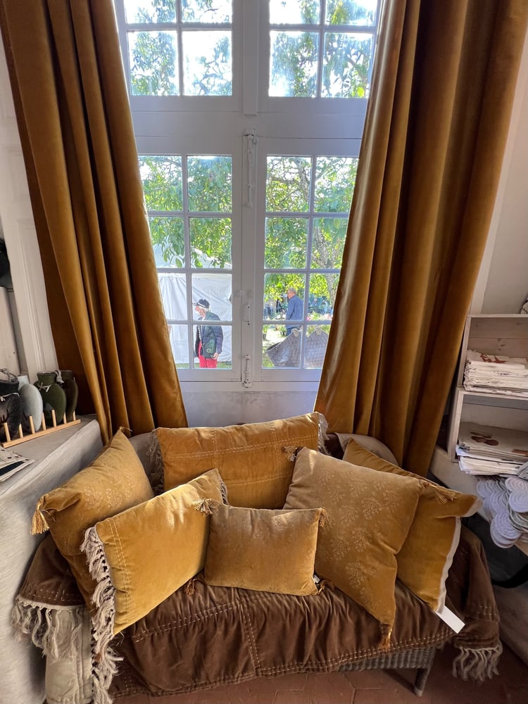 Image of -50% LA PAIRE de Rideau doublé en Velours Tabac 135 x 250 cm 187,50€ au lieu de 375€