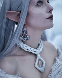 Image 5 of Lyra Earrings (Angel Aura Quartz)