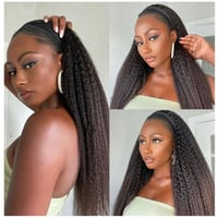 Image 2 of Kinky Straight Headband Wig 