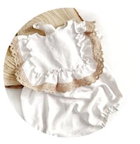Image 1 of Boho photosession body | Giuseppina romper | age 12 months | white