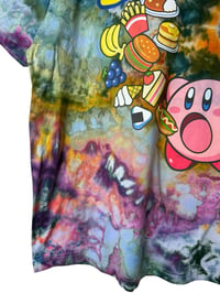 Image 7 of ♻️ UPCYCLED XL Unisex Kirby Tee in Dark Watercolor Ice Dye