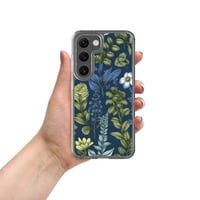 Image 7 of Art Nouveau Inspired Blue Boho Floral Clear Case for Samsung®